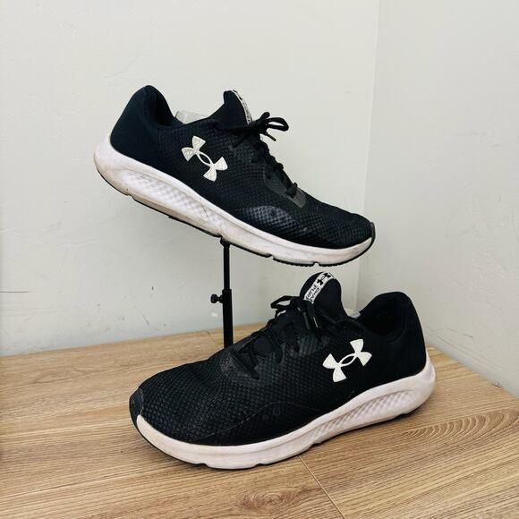 Under Armour Charged Pursuit 3 Black And White Sneakers Men’s Size 15 main image 6